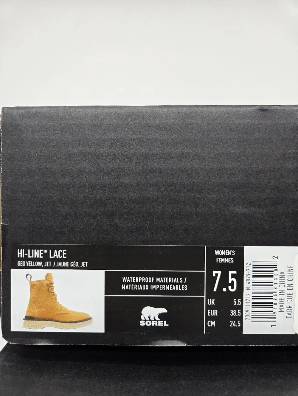 Sorel Women's Hi-line™ Lace Boot Shoes Size 7.5 New
